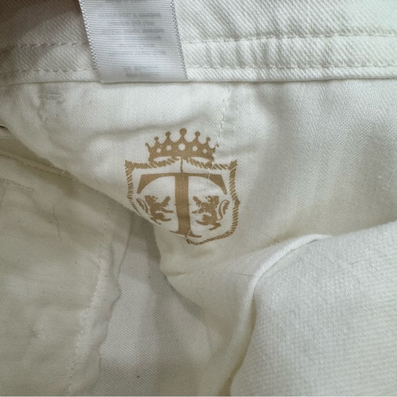 Talbots signature wide leg sailor pants Sz 8 White - Picture 4 of 8